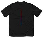 Hyperlinks Tech Tees, a Black Classic Performance Tee (back-view)