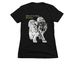 Kubwa & Trio, a Black Women's Slim Fit Tee