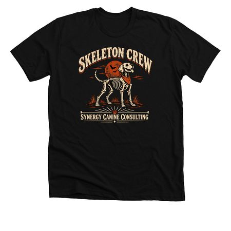 Skeleton Crew, a Solid Black Blend Premium Unisex Tee
