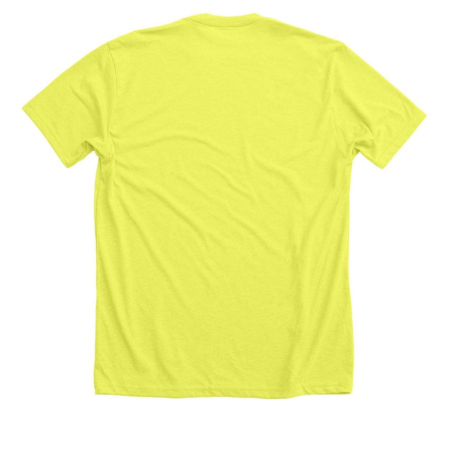 Amplify Women 2026, a Neon Yellow Premium Unisex Tee (back-view)