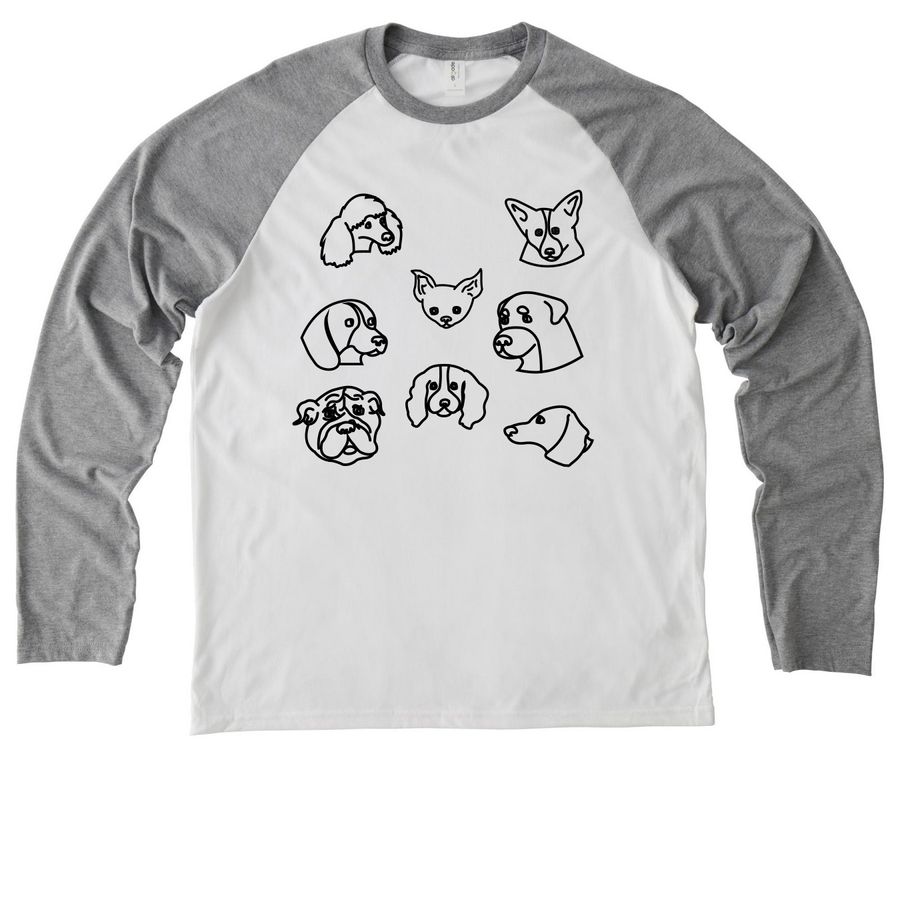 Ask Me About My Foster, a Aluminum Grey/ Bright White Allmade Eco Triblend Colorblock Raglan Long Sleeve Tee