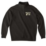 All Hands On Deck!, a Black Midweight Quarter Zip Pullover (back-view)