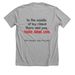 Foster Dad, a Athletic Heather Premium Unisex Tee (back-view)