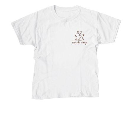 Save The Strays, a White Youth Unisex Tee