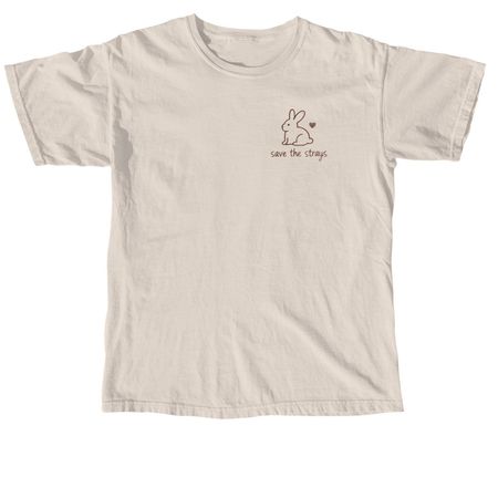 Save The Strays, a Ivory Comfort Colors Unisex Tee