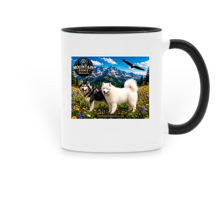 Layla and Blizzard&nbsp;, a Black Two-Tone Ceramic Mug