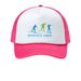 Mansfield Nordic Trucker Hat, a White/ Neon Pink Printed Foam Trucker Hat