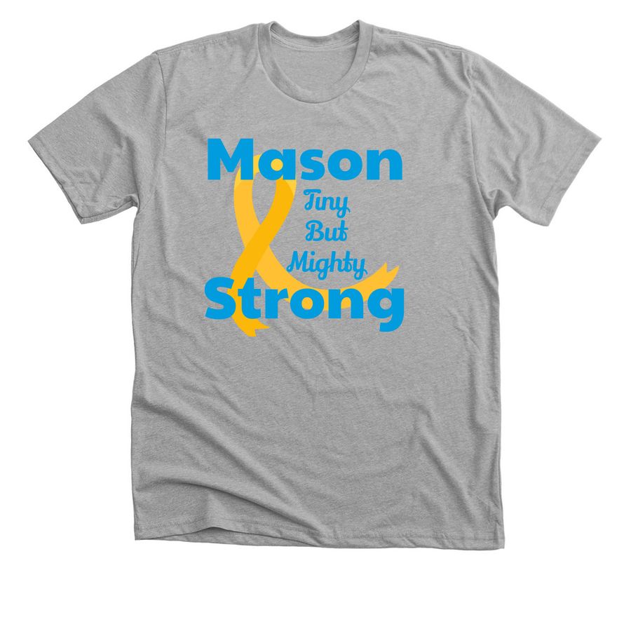 Support Mason's Fight, a Athletic Heather Premium Unisex Tee