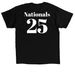 Eastern Michigan Cheerleading, a Black Classic Unisex Tee (back-view)