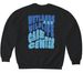 Splashberry Groovy Crewneck, a Black Softstyle Crewneck Sweatshirt (back-view)