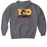 Centennial Sweatshirts, a Charcoal Gildan Softstyle Pullover Hoodie (back-view)