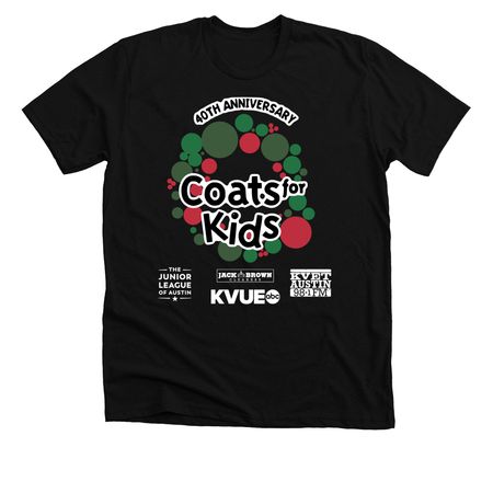 CFK 40th Anniversary Color Logo Tee, a Solid Black Blend Premium Unisex Tee