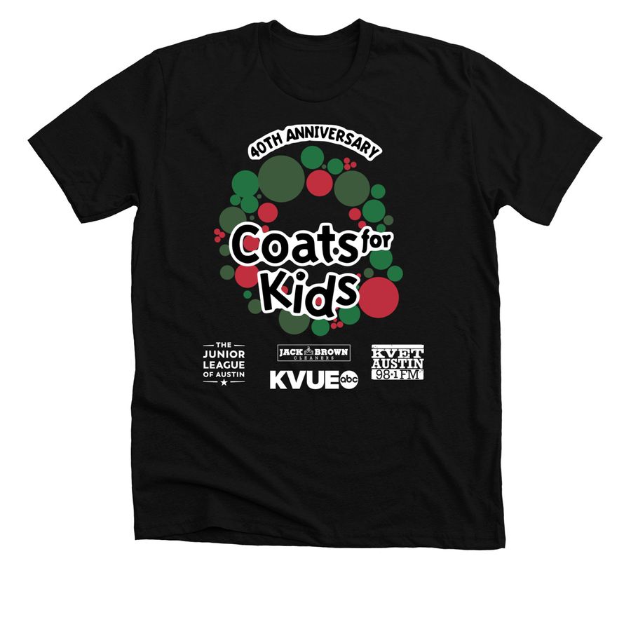 CFK 40th Anniversary Color Logo Tee, a Solid Black Blend Premium Unisex Tee