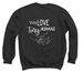 Pediatric Shirts for Wellstar MCG Health, a Black Crewneck Sweatshirt (back-view)