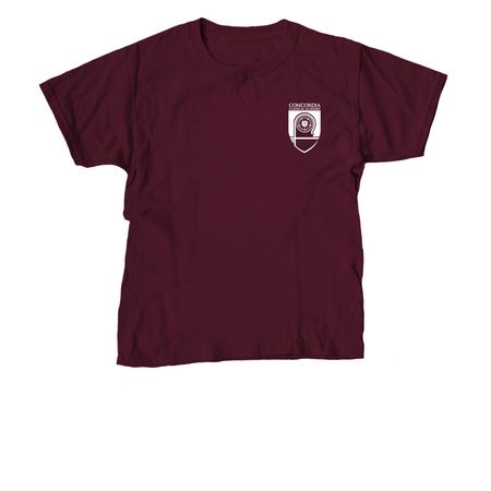 Rooted in Christ, a Maroon Youth Unisex Tee