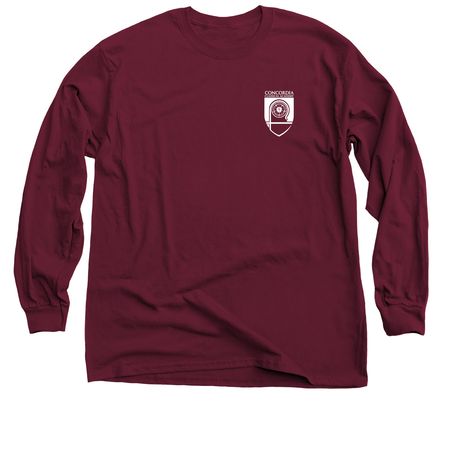 Rooted in Christ, a Maroon Classic Long Sleeve Tee