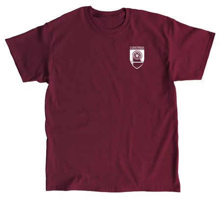 Rooted in Christ, a Maroon Classic Unisex Tee