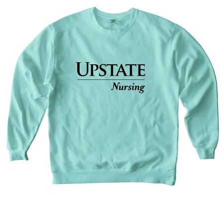 Upstate Nursing stethoscope&nbsp;, a Chalky Mint Comfort Colors Crewneck Sweatshirt