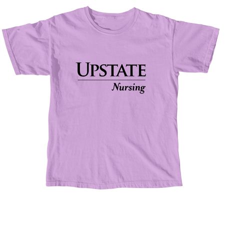 Upstate Nursing stethoscope&nbsp;, a Neon Violet Comfort Colors Unisex Tee