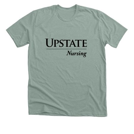 Upstate Nursing stethoscope&nbsp;, a Heather Sage Premium Unisex Tee