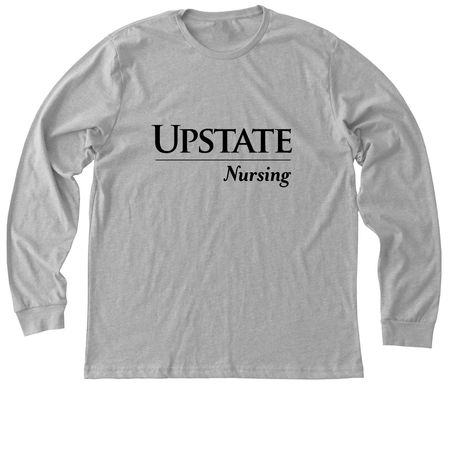 Upstate Nursing stethoscope&nbsp;, a Athletic Heather Premium Long Sleeve Tee
