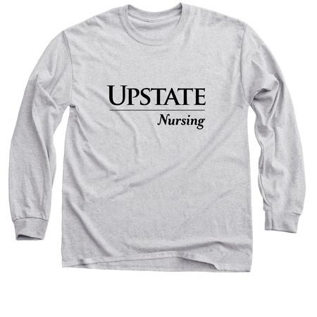 Upstate Nursing stethoscope&nbsp;, a Sport Grey Classic Long Sleeve Tee