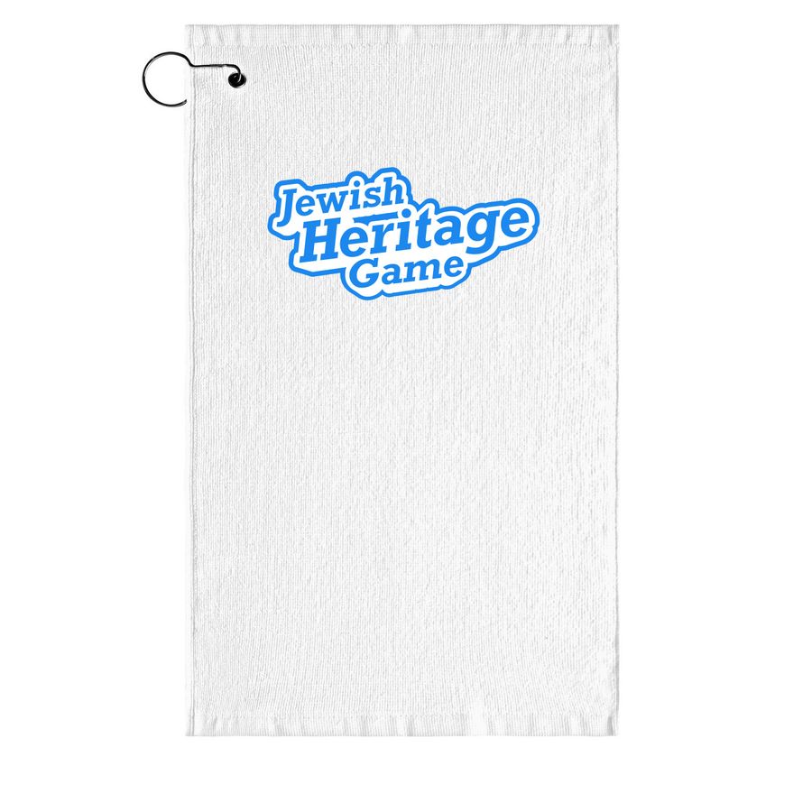 Jewish Heritage Game Towel, a White Golf Towel