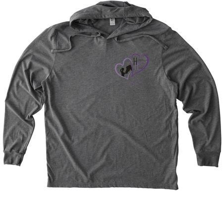 Help Move Our Mission Forward, a Aluminum Grey Allmade Eco Triblend Hoodie Tee