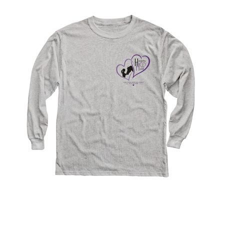 Help Move Our Mission Forward, a Sport Grey Youth Long Sleeve Tee