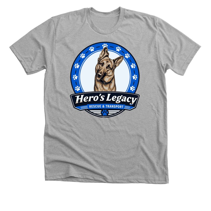Hero's Legacy Rescue And Transport&nbsp;, a Athletic Heather Premium Unisex Tee