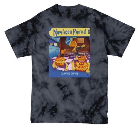 CARVING CHAOS, a Black Crystal Tie Dye Tee