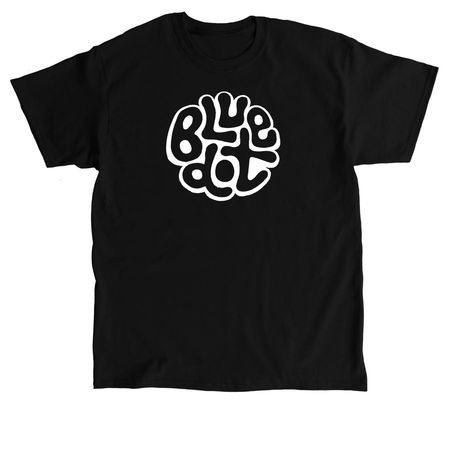 blue dot, a Black Classic Unisex Tee