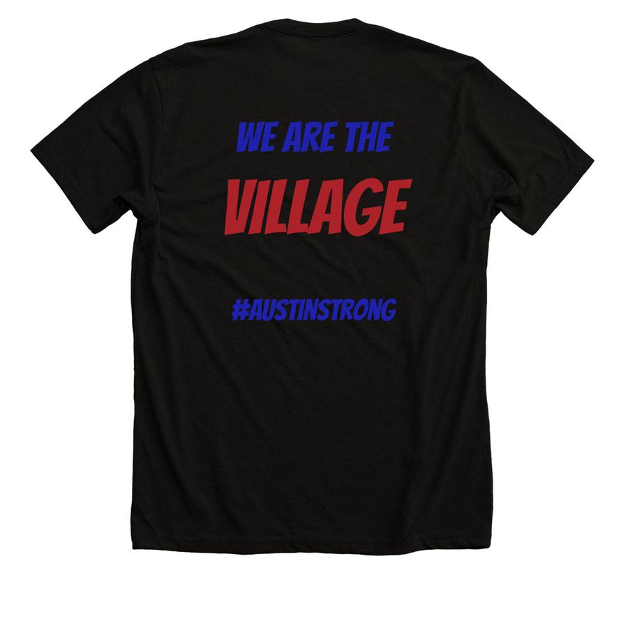 Austin?s Camp fundraiser&nbsp;, a Solid Black Blend Premium Unisex Tee (back-view)
