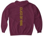 HIGHLANDER4LIFE - CLASS OF 1986, a Maroon Gildan Softstyle Pullover Hoodie (back-view)