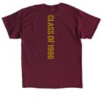 HIGHLANDER4LIFE - CLASS OF 1986, a Maroon Classic Unisex Tee (back-view)