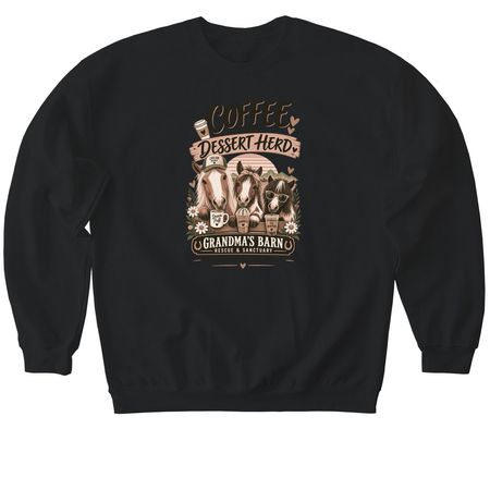 The Cutest Tee, a Black Softstyle Crewneck Sweatshirt