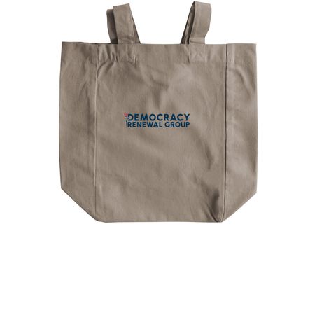 DRG Totes, a Pumice Recycled Cotton Tote Bag (back-view)