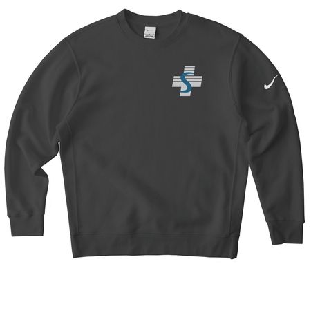 SCHC "S" Nike Fleece Sweatshirt, a Anthracite Nike Club Fleece Crewneck Sweatshirt