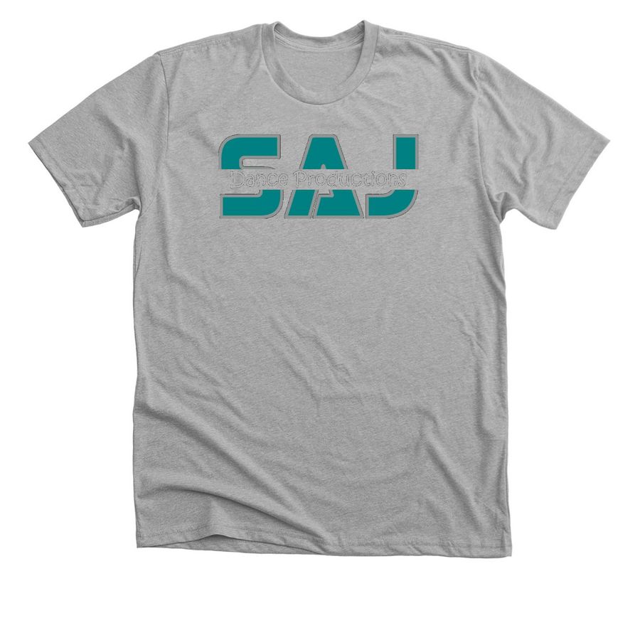 SAJ Logos, a Athletic Heather Premium Unisex Tee