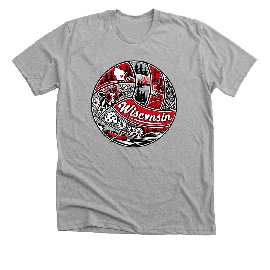 *TEAM FAVORITE* VB PANELS, a Athletic Heather Premium Unisex Tee