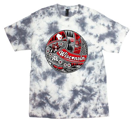 *TEAM FAVORITE* VB PANELS, a Grey Crystal Tie Dye Tee