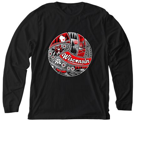 *TEAM FAVORITE* VB PANELS, a Solid Black Blend Premium Long Sleeve Tee