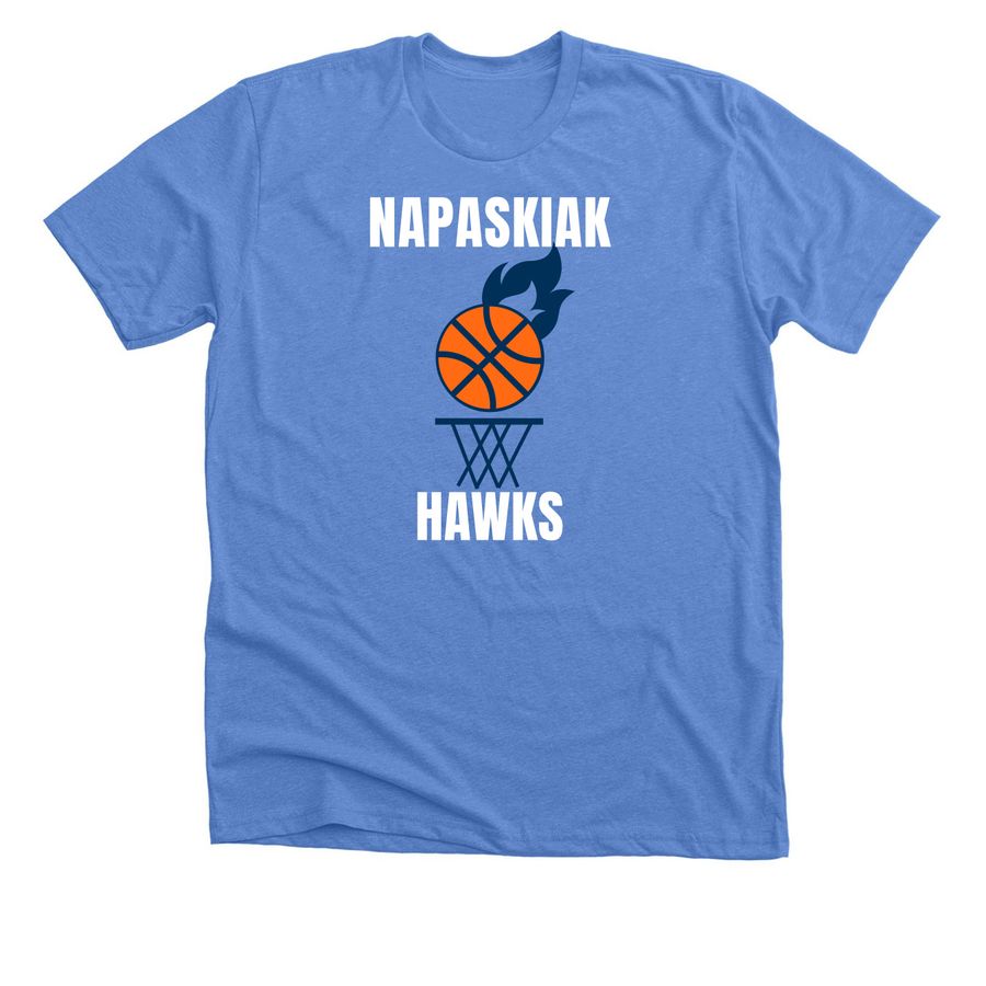 Gear Up for the Hawks!, a Heather Columbia Blue Premium Unisex Tee