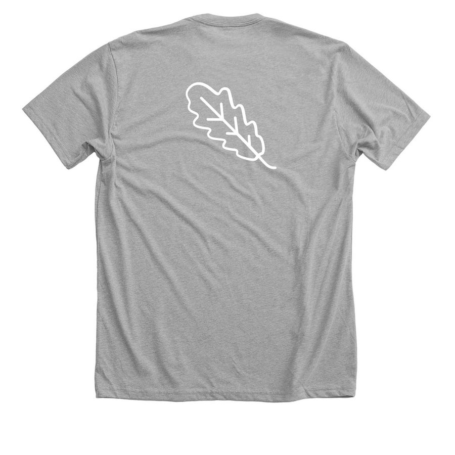 Camp Talahi - In the Wilderness, a Athletic Heather Premium Unisex Tee (back-view)