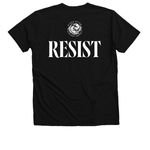 Otters Not Autocrats Shirts, a Solid Black Blend Premium V-Neck Tee (back-view)