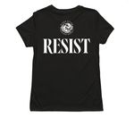 Otters Not Autocrats Shirts, a Deep Black Allmade Eco Triblend Women?s Tee (back-view)