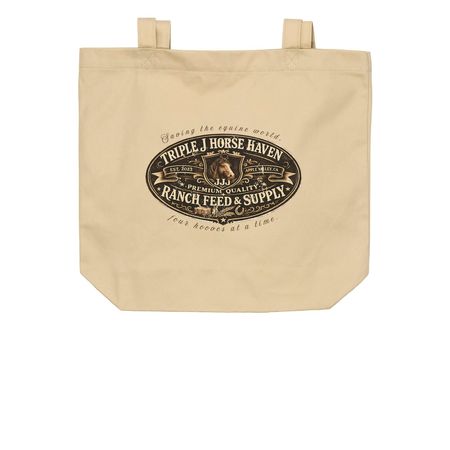 JJJ Feed bag, a Oyster Organic Cotton Tote Bag