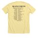 2024 Cocktails & Conversation Shirts, a Heather Yellow Gold Premium Unisex Tee (back-view)