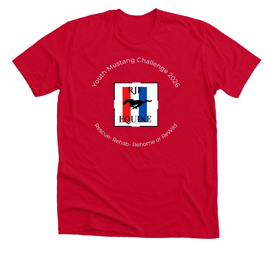 Support our Youth Mustang kids, a Solid Red Blend Premium Unisex Tee