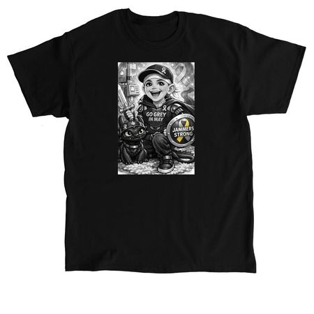 GO GREY IN MAY, a Black Classic Unisex Tee